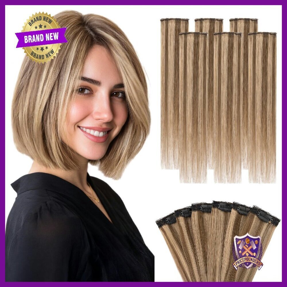 6 Clip-In Human Hair Extensions 10 Inch 31g Volume Boost